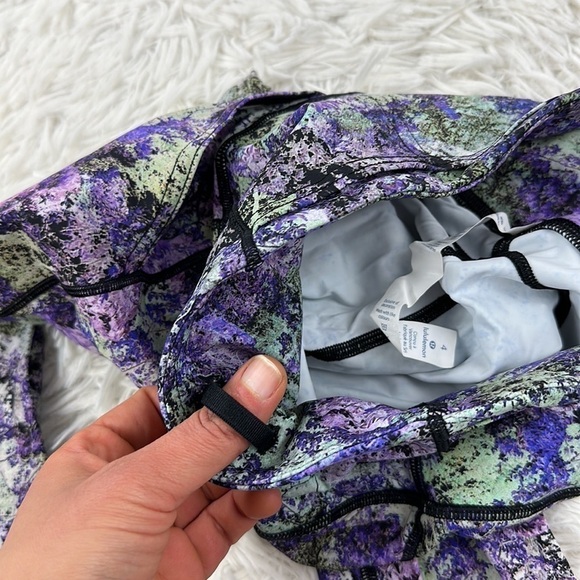 Lululemon Fast & Free 7/8 Tight II *Nulux 25" Vivid Vision Multi Black - Picture 5 of 7